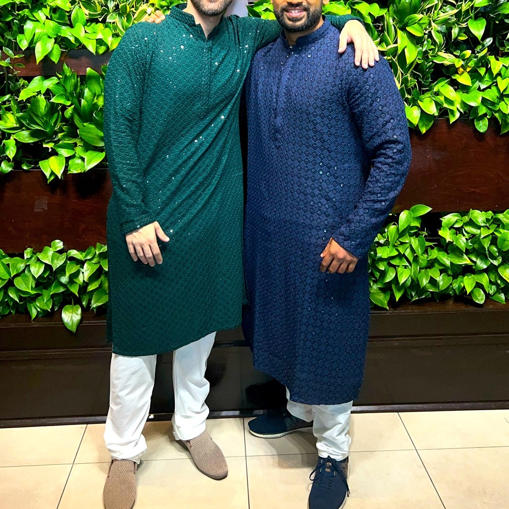 Men Kurta Sherwani Green